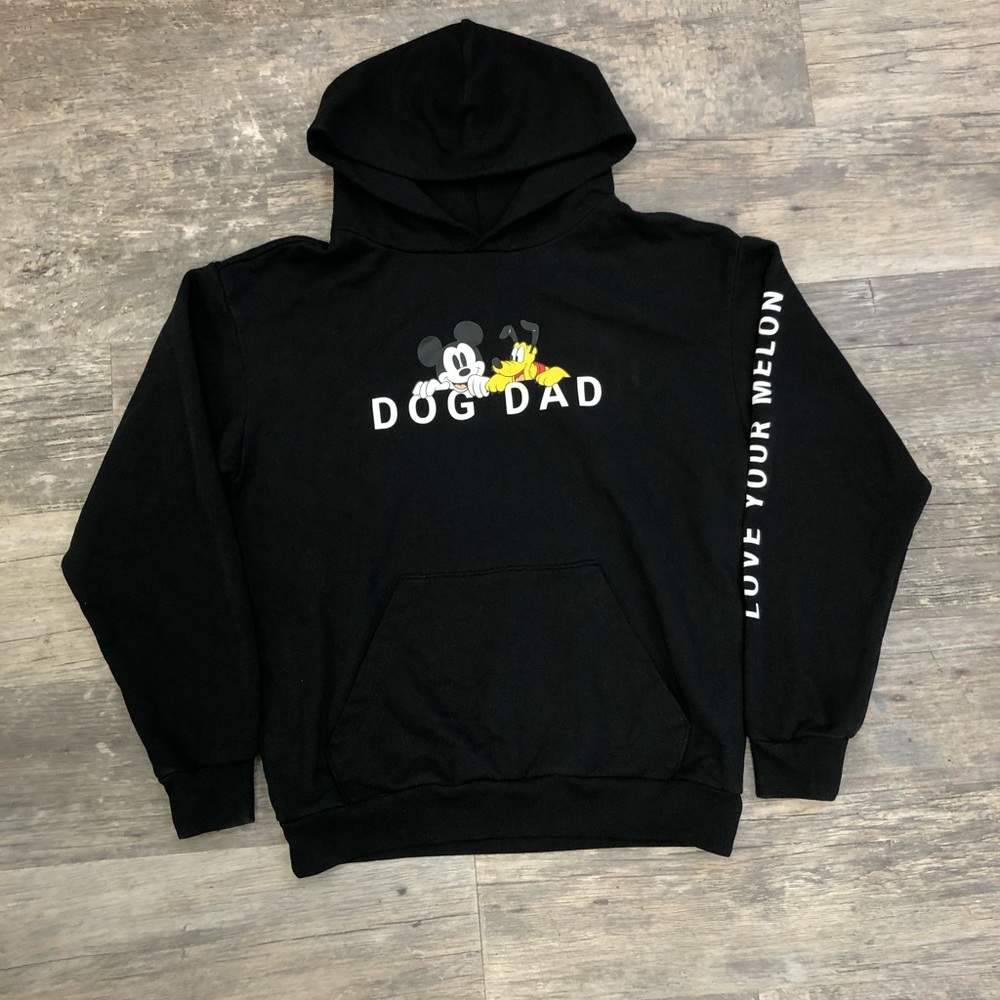 Men’s Black Love Your Melon Dog Dad Hoodie